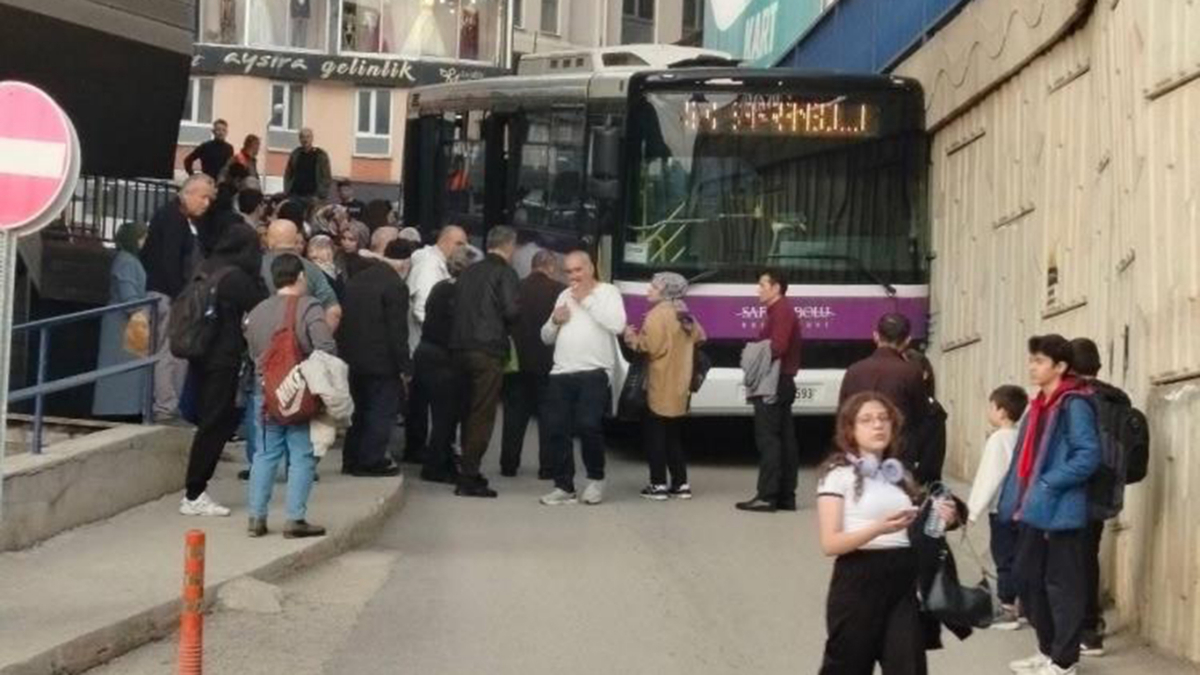Karabük’te otobüs şoförünün ani manevrası faciayı önledi
