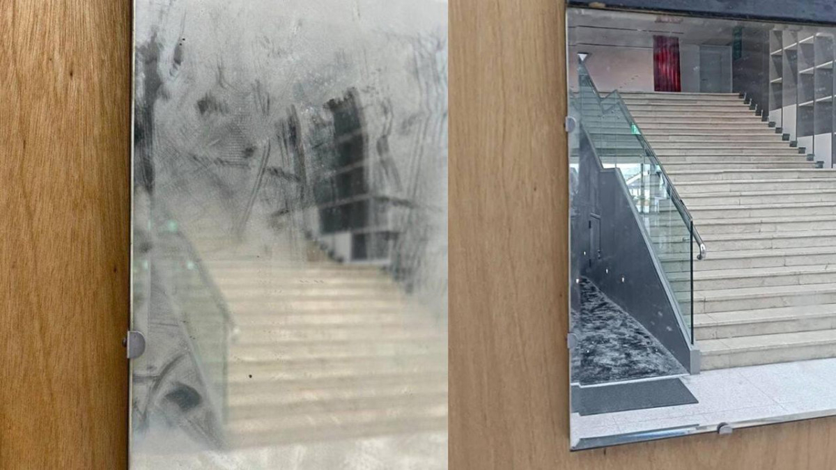 Tayvan’da temizlik görevlisi sanat eserini ‘kirli ayna’ sanıp sildi