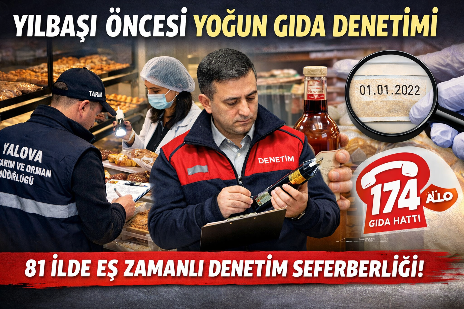 Yalova’da Yılbaşı Mesaisi: Gıda Denetimleri Sıklaştırıldı