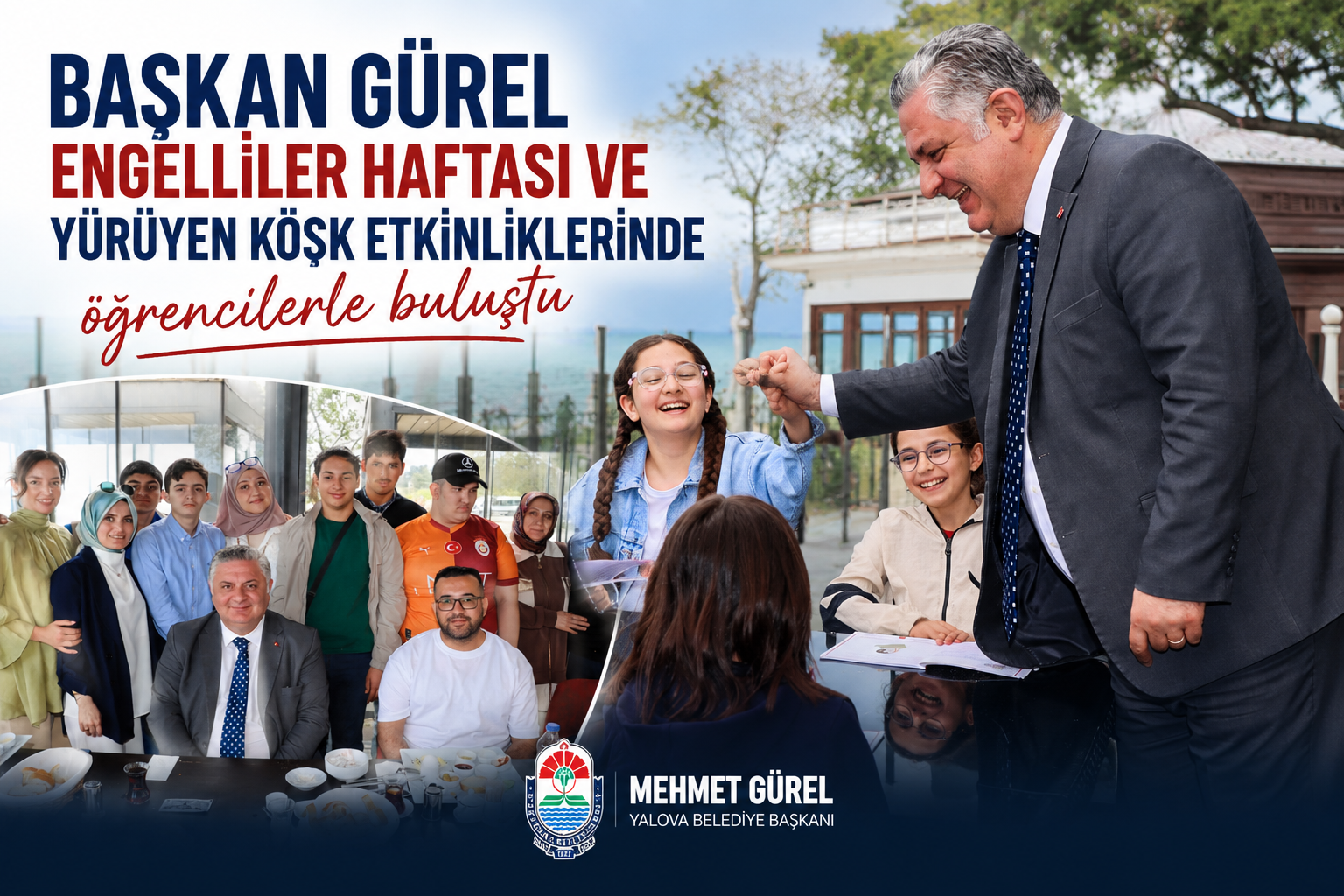 Başkan Mehmet Gürel Engelliler Haftası Etkinliklerinde Özel Bireyler ve Öğrencilerle Buluştu
