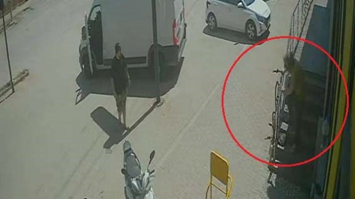 Antalya’da bir şahıs esnafın beslediği kediyi ayağıyla ezdi