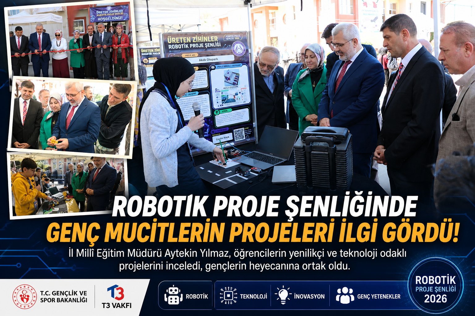 Robotik Proje Şenliğinde Genç Mucitler Projeleriyle Göz Doldurdu