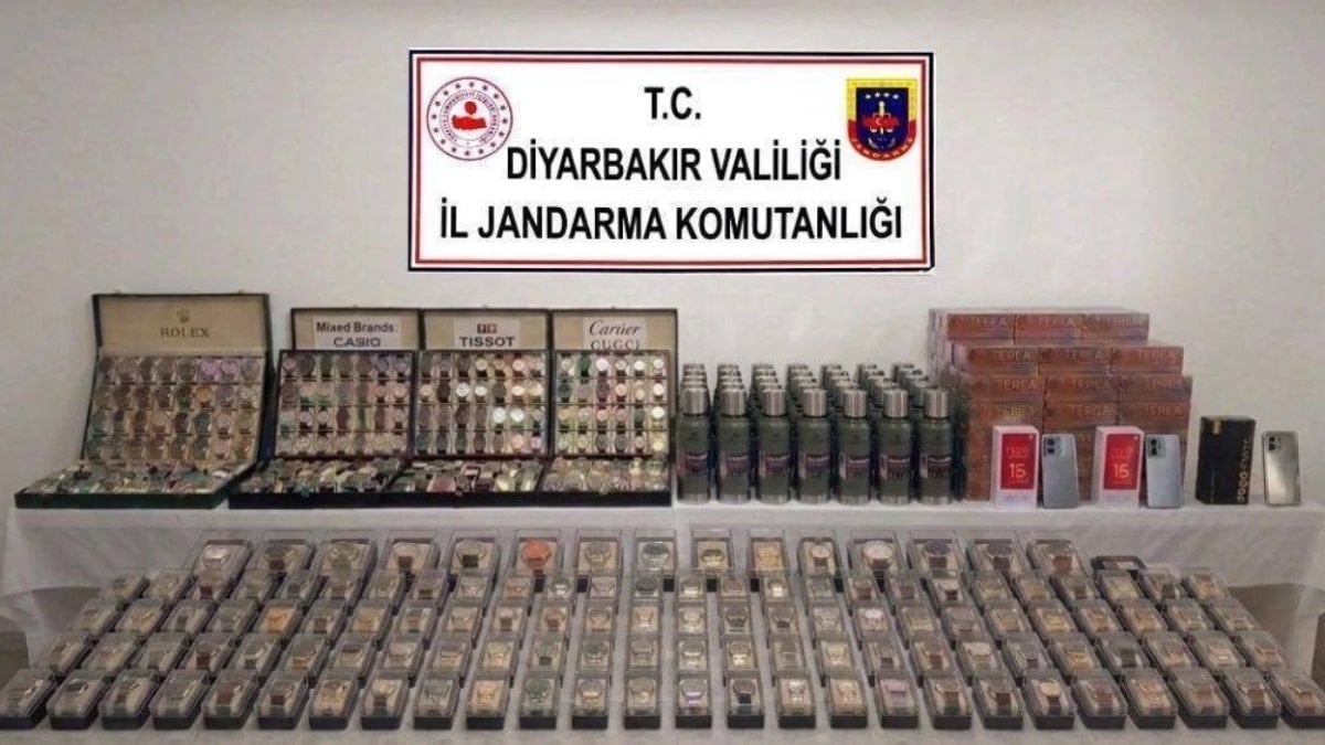 Diyarbakır’da çok sayıda gümrük kaçağı ürün bulundu