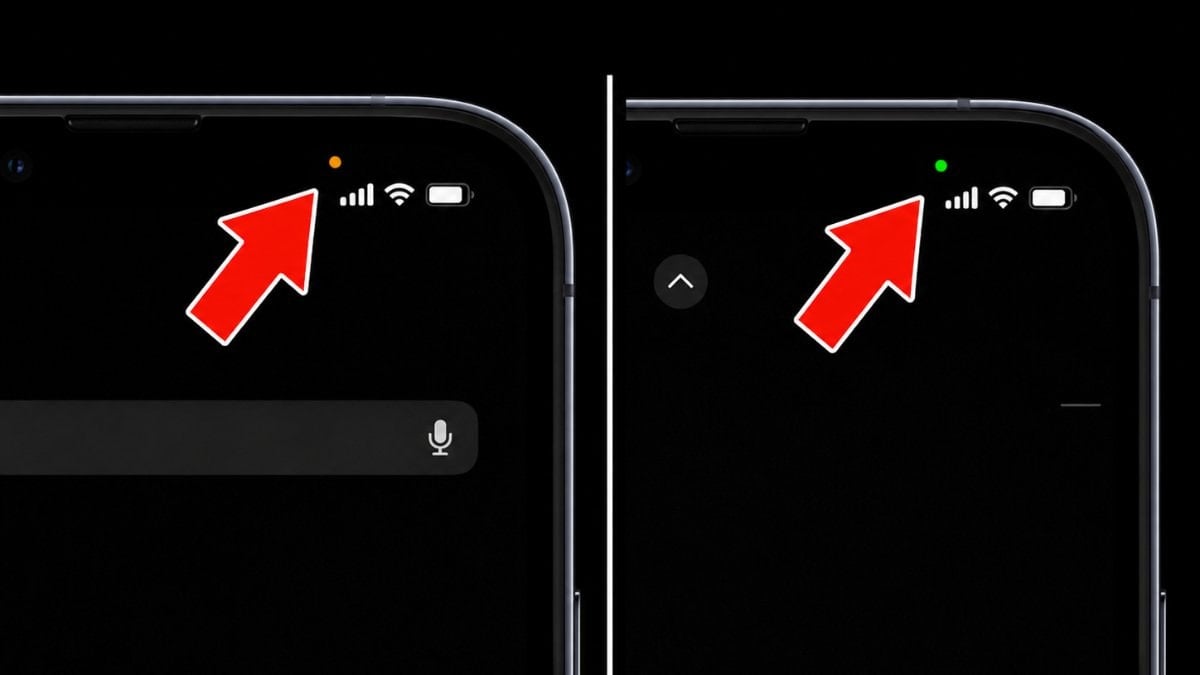 Geç de olsa çözüldü! iPhone’daki yeşil ve turuncu noktanın farkı…