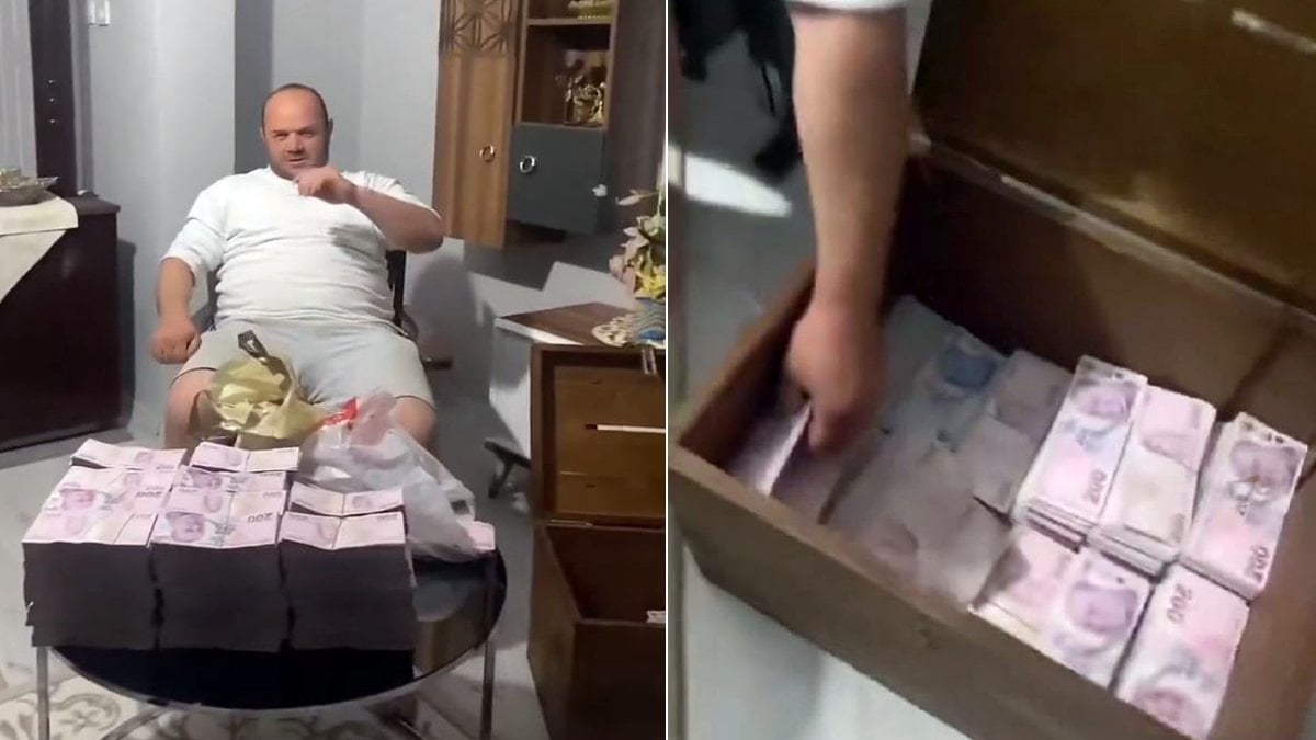 Kurbanlıklarını satan besici balya balya paralarla kamera karşısına geçti