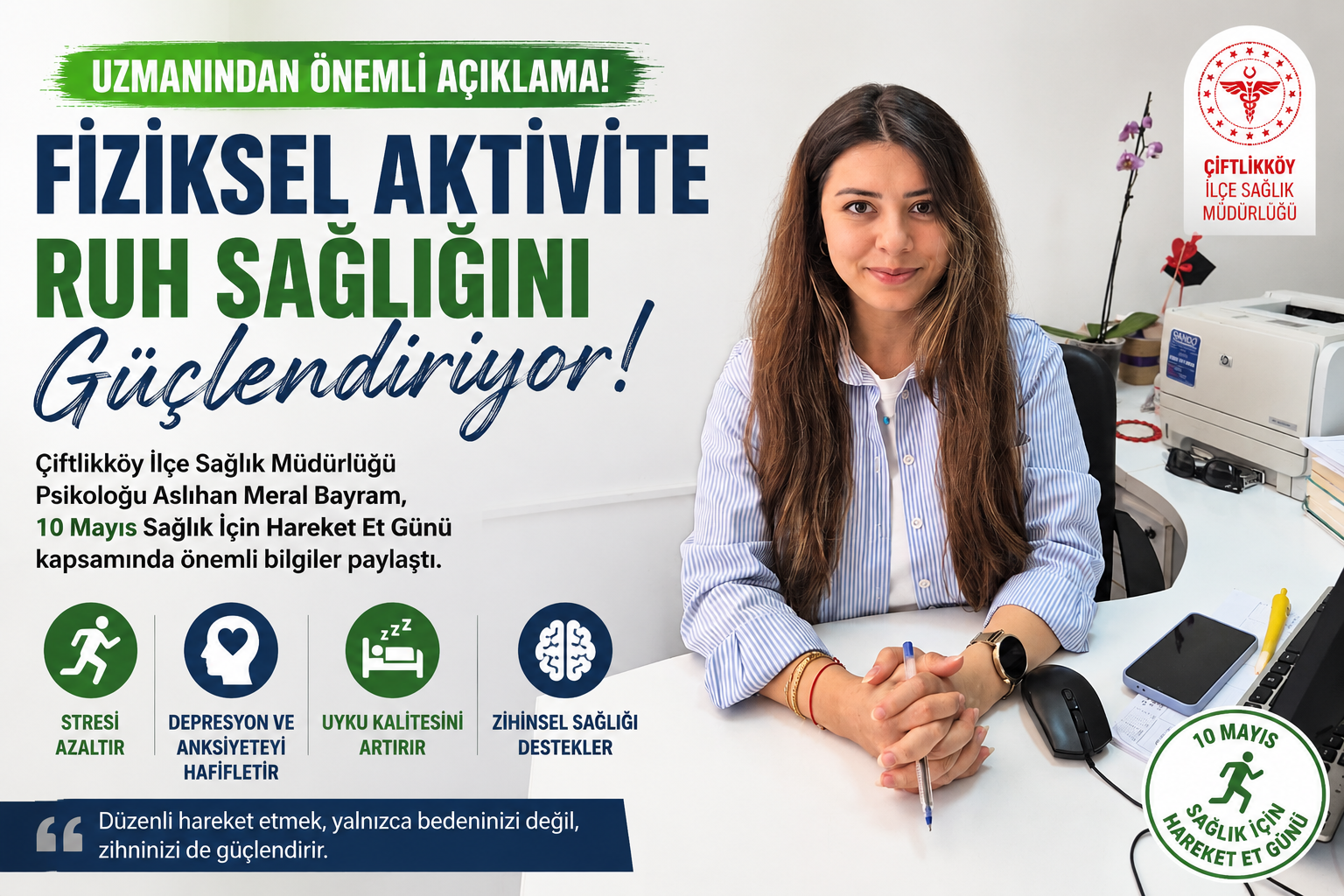 Uzmanından Önemli Açıklama: Fiziksel Aktivite Ruh Sağlığını Güçlendiriyor