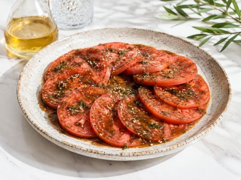 Balzamik Soslu Pembe Domates Salatası Tarifi