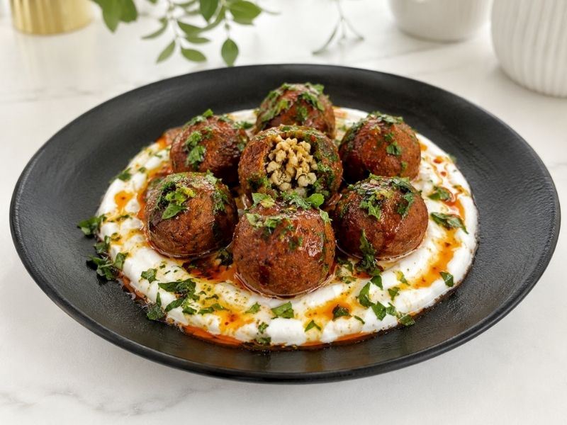 Cevizli Çiğ Köfte Topları Tarifi