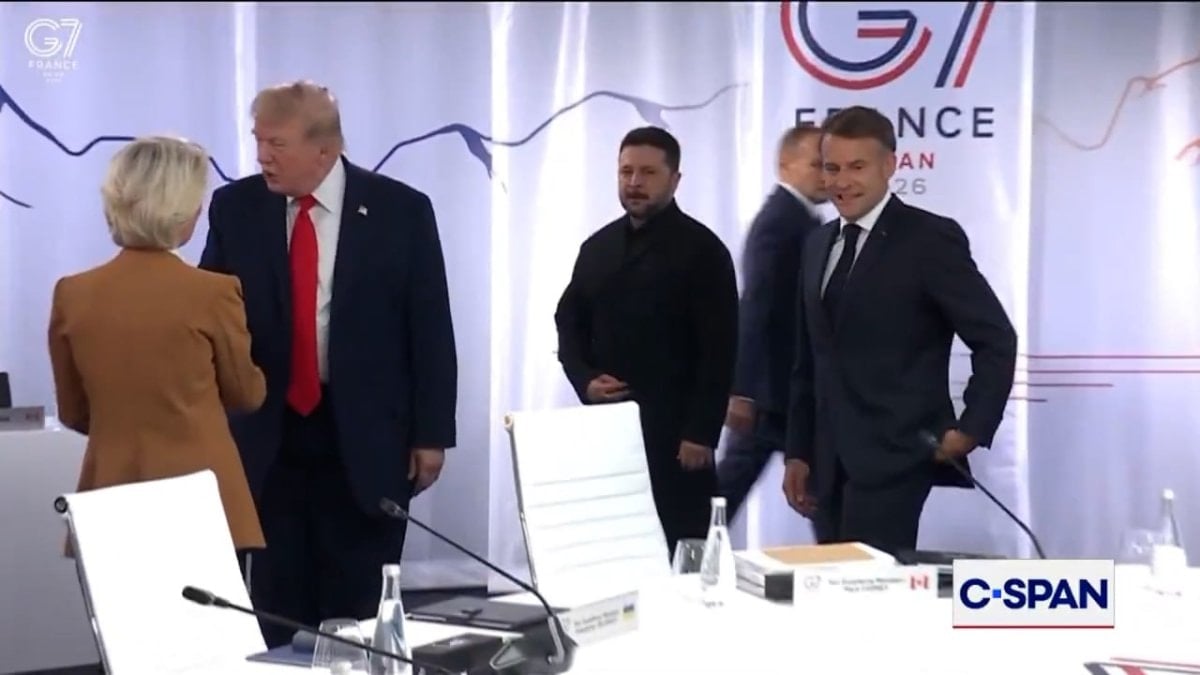 G7 Zirvesi’ne damga vurdu: Zelensky, Trump’la görüşmek için dakikalarca bekledi