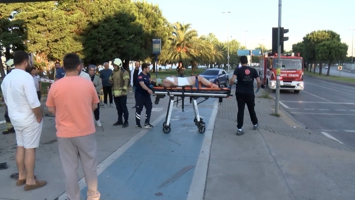 İstanbul’da takla atan sürücü ölümden döndü