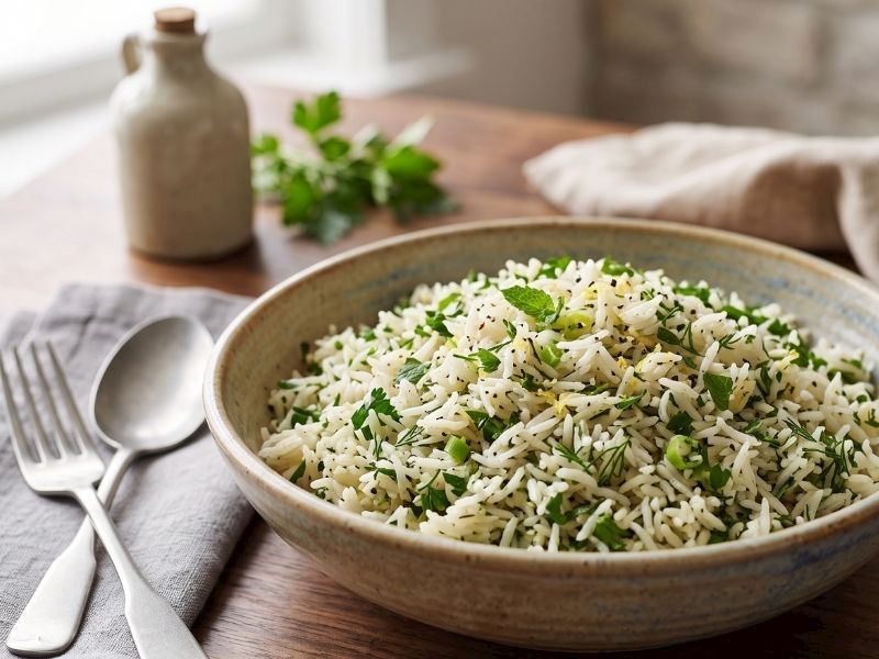 Aromatik Taze Otlu Basmati Pilavı Tarifi