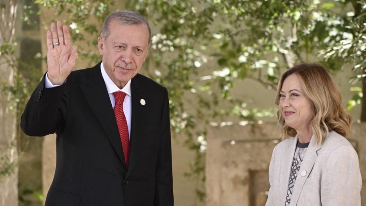 Cumhurbaşkanı Erdoğan, İtalya Başbakanı Giorgia Meloni ile görüştü