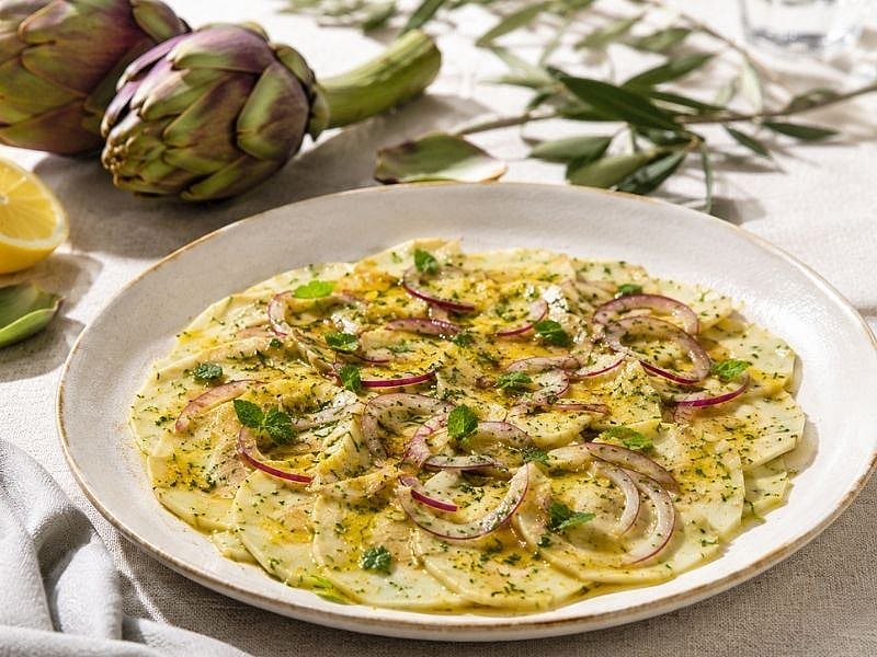 Zeytinyağlı Enginar Carpaccio Tarifi