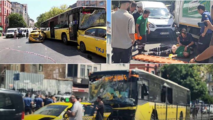 Beyoğlunda Zincirleme Kaza