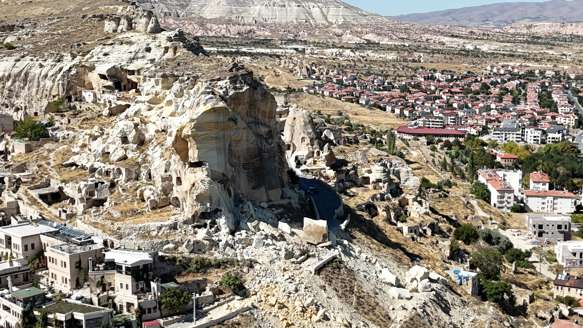 Kapadokya’da kaya kütlesi düştü