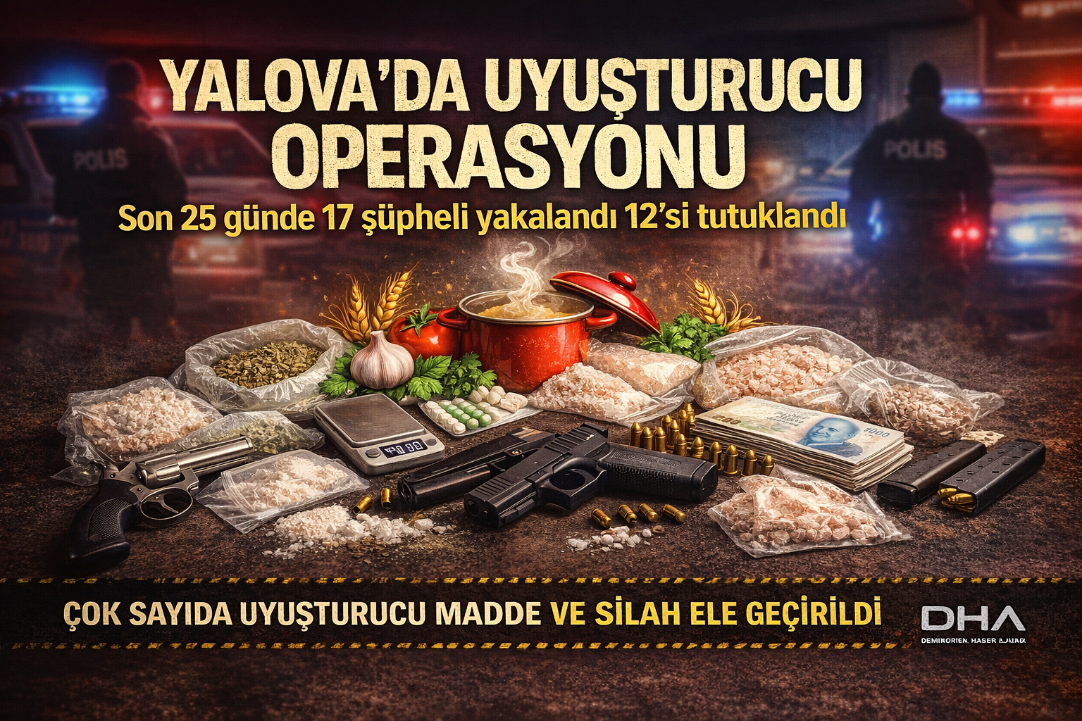 Yalova’da Uyuşturucu Operasyonunda 12 Kişi Tutuklandı