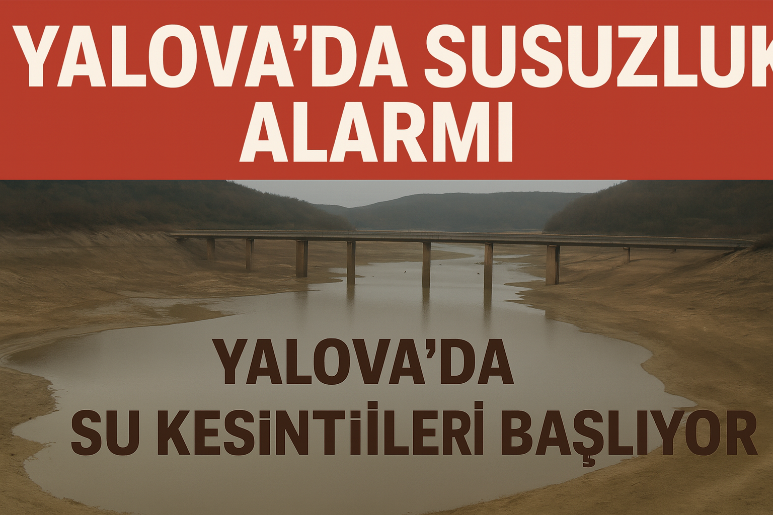 YALOVA’DA KRİTİK EŞİK: GÖKÇE BARAJI’NDA %8 ALARMI! SU KESİNTİLERİ BAŞLIYOR
