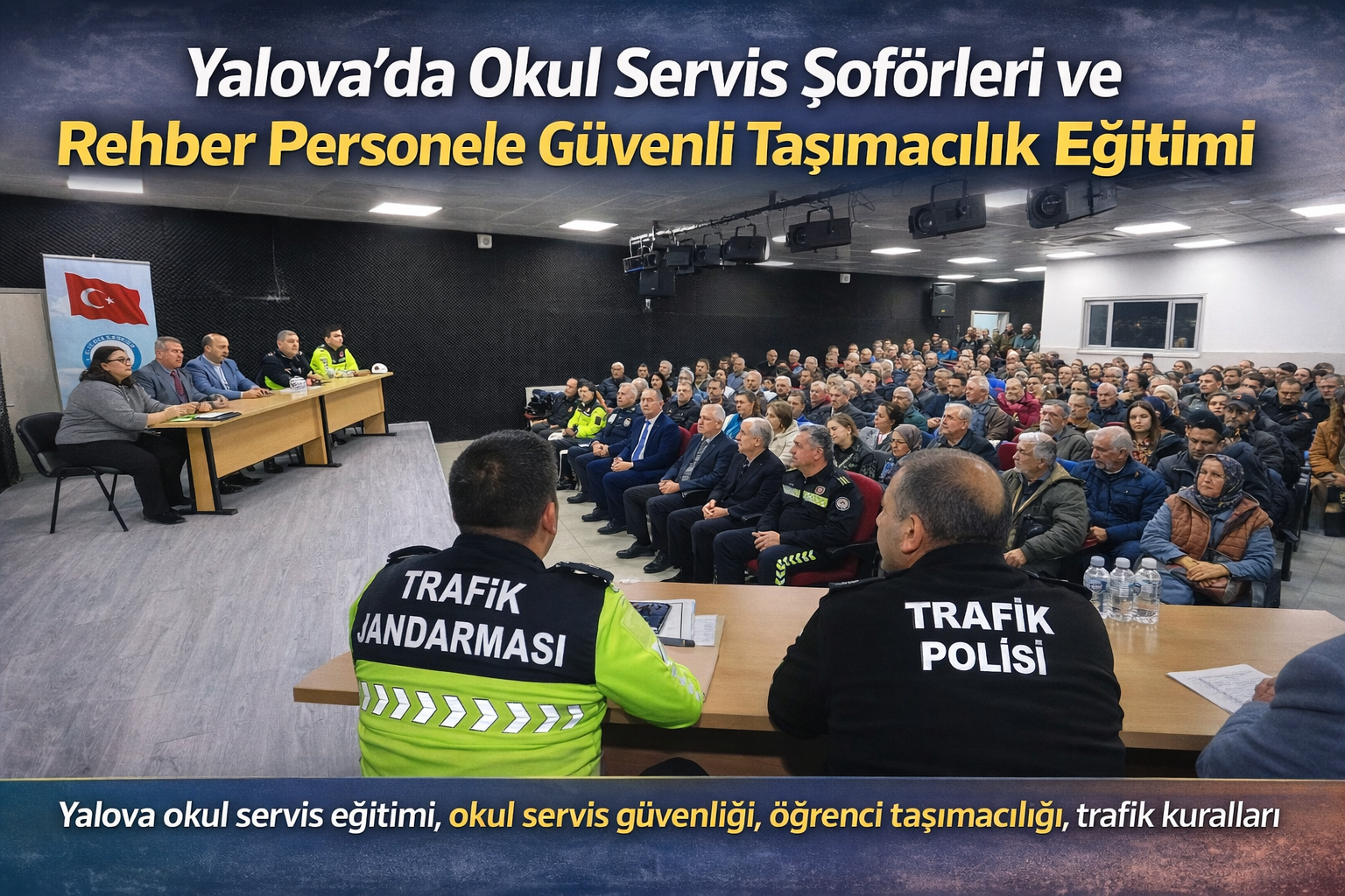 Yalova’da Okul Servis Şoförleri ve Rehber Personele Güvenli Taşımacılık Eğitimi