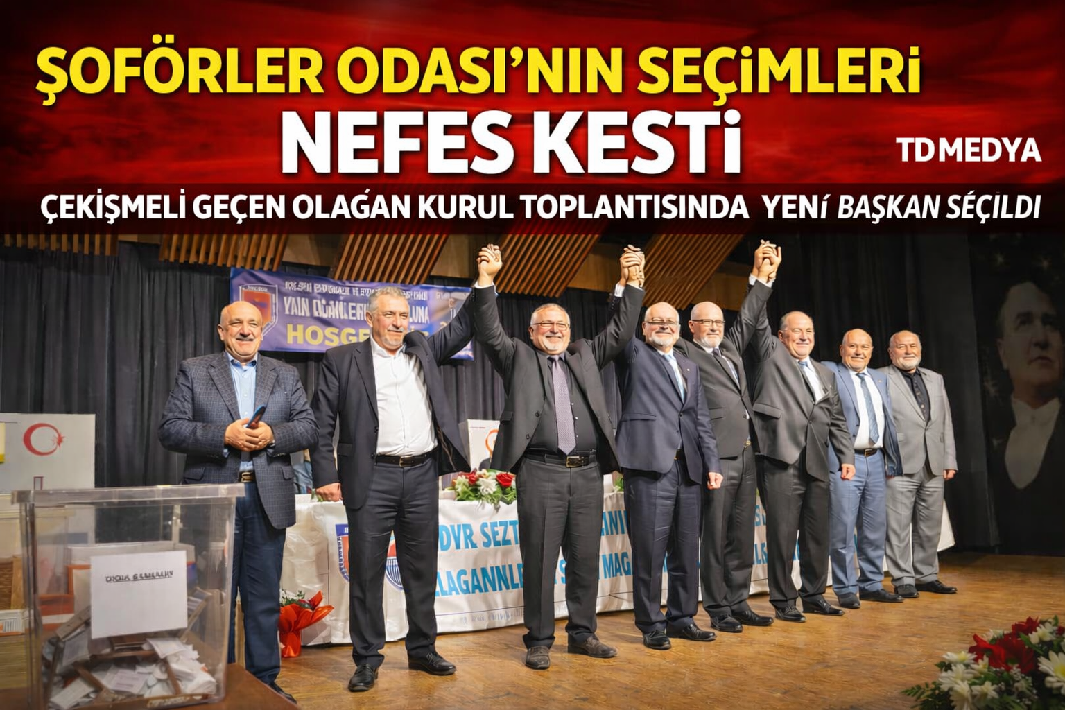 Şoförler ve Otomobilciler Esnaf Odası Başkan Seçimi Yapıldı