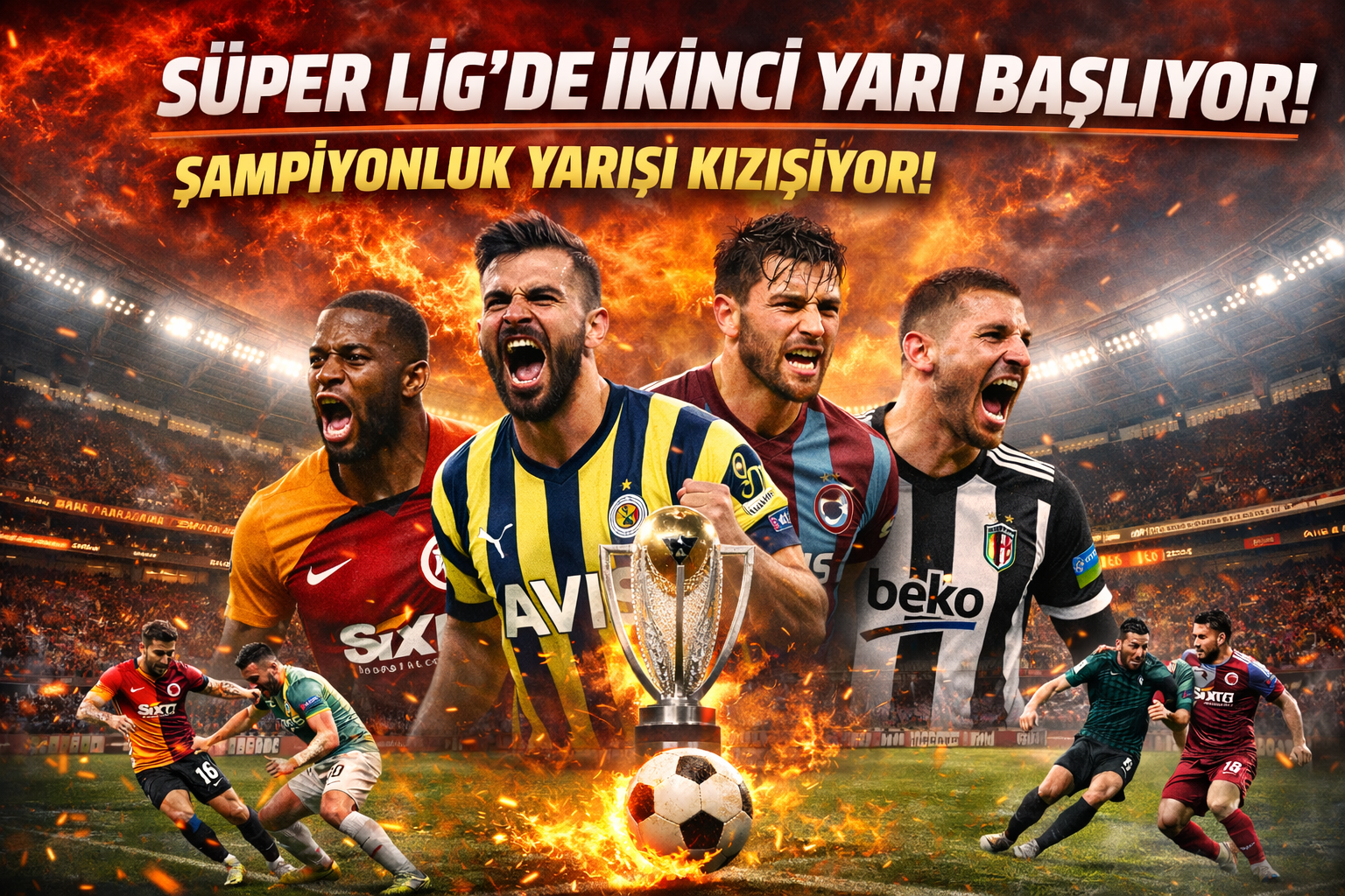 Süper Lig’de İkinci Yarı Başlıyor: Şampiyonluk Yarışı Kızışıyor