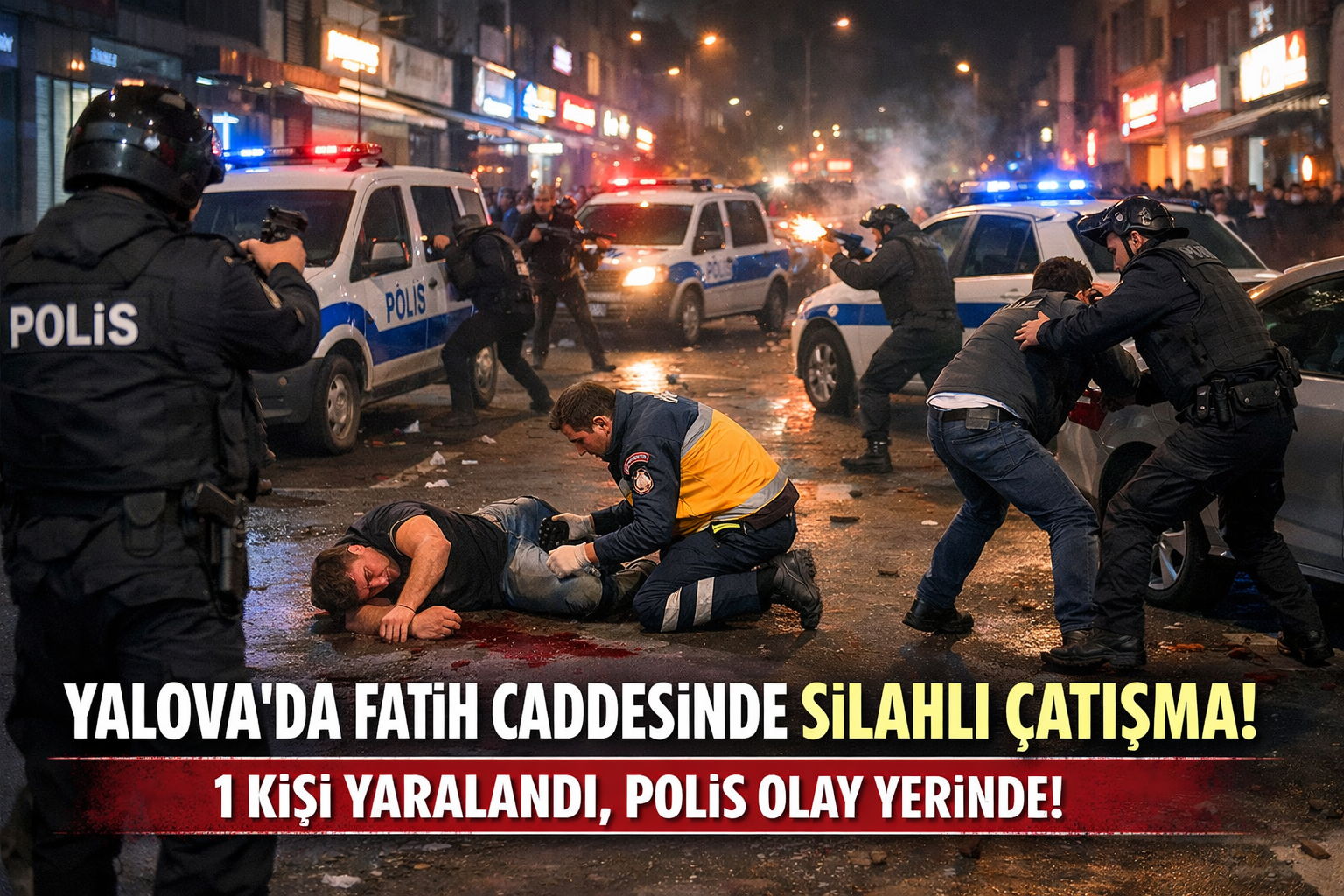 Fatih Caddesi’nde Kavga Silahlı Çatışmaya Döndü: 1 Yaralı