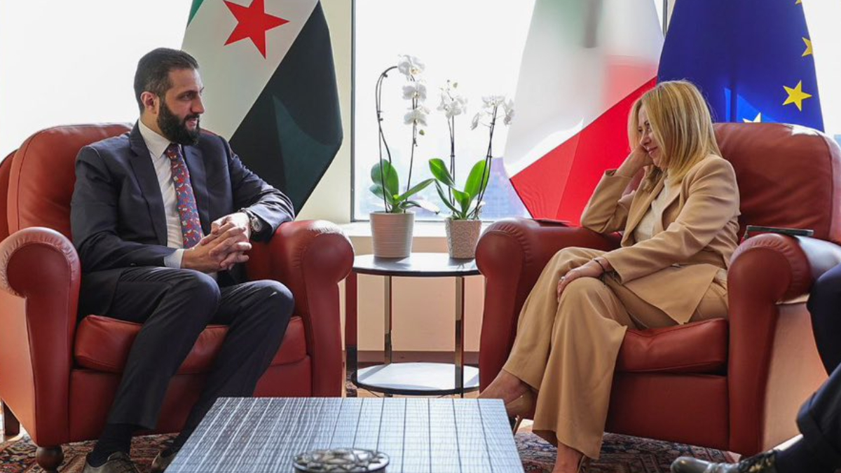 Ahmed Şara, ABD’de İtalya Başbakanı Meloni ile bir araya geldi