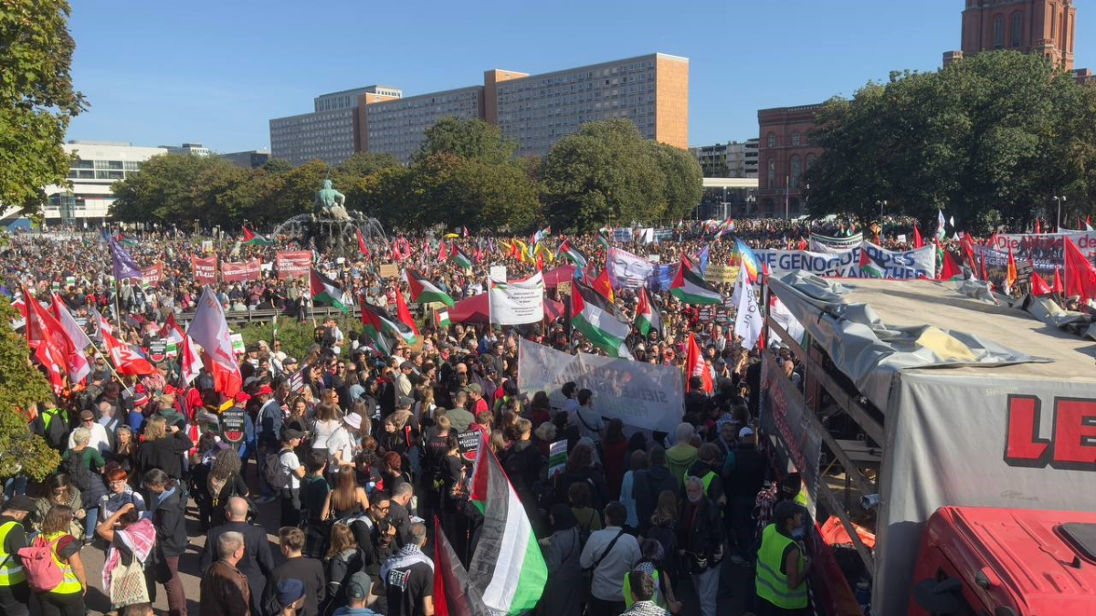 Almanya’da “Tüm Gözler Gazze’de” gösterisi: On binler İsrail’i protesto etti