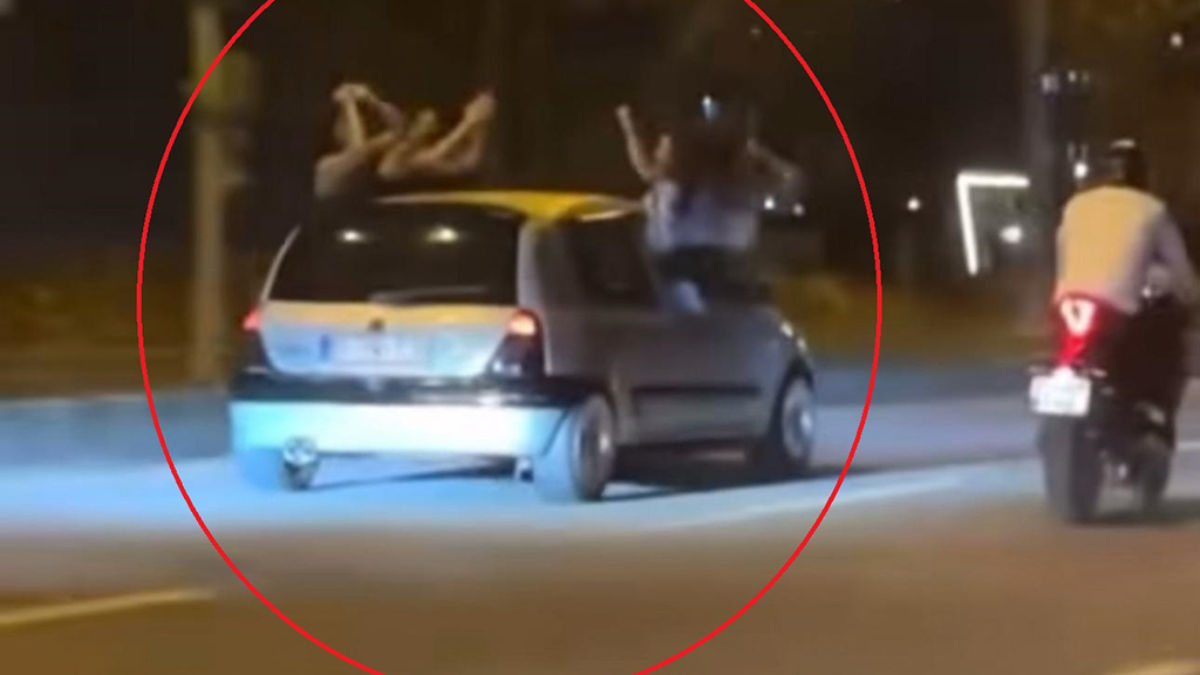 Diyarbakır’da otomobilde tehlikeli yolculuk