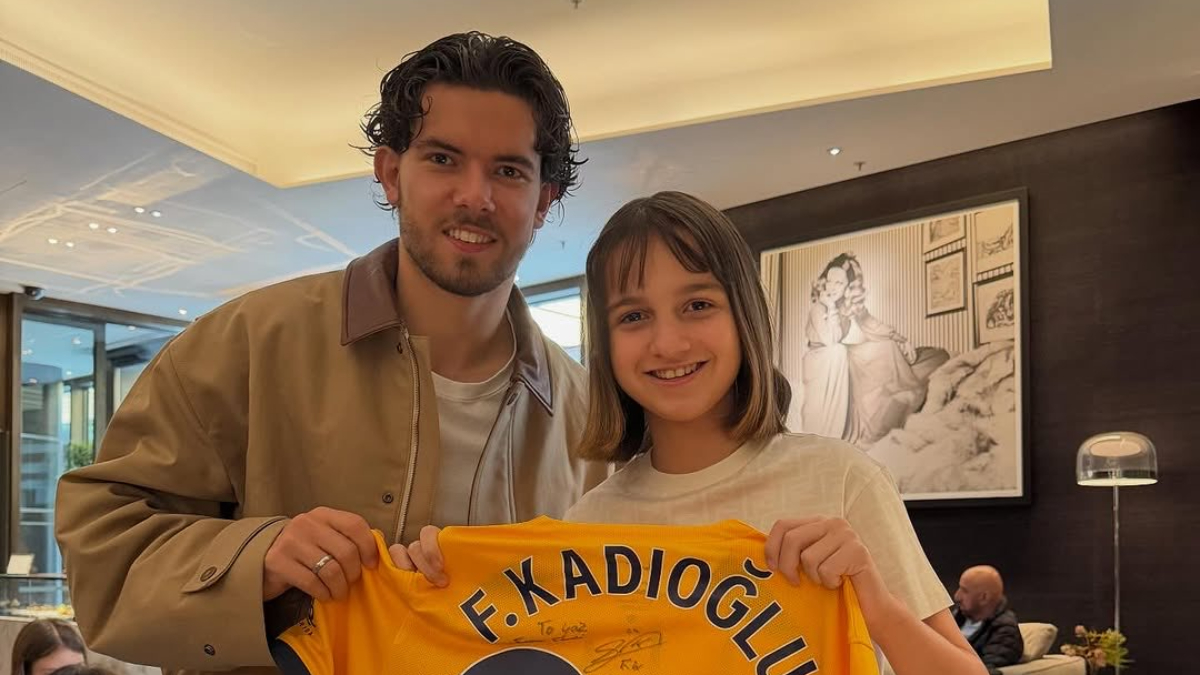Ferdi Kadıoğlu’ndan Yaz Yıldırım’a forma hediyesi