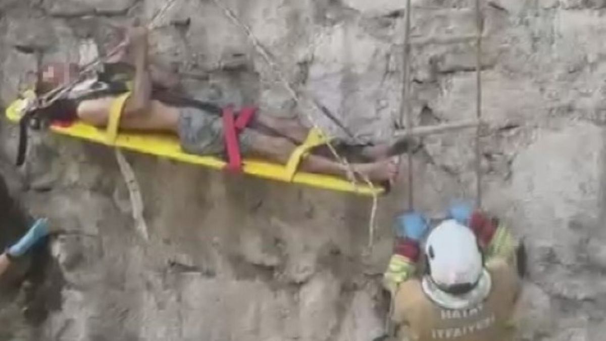 Hatay’da sulama kanalına düşen zihinsel engelli vatandaş kurtarıldı