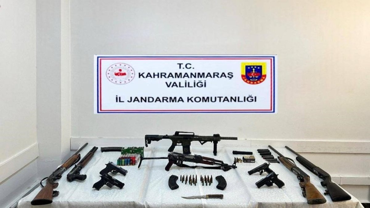 Kahramanmaraş’ta silah kaçakçılarına baskın düzenlendi