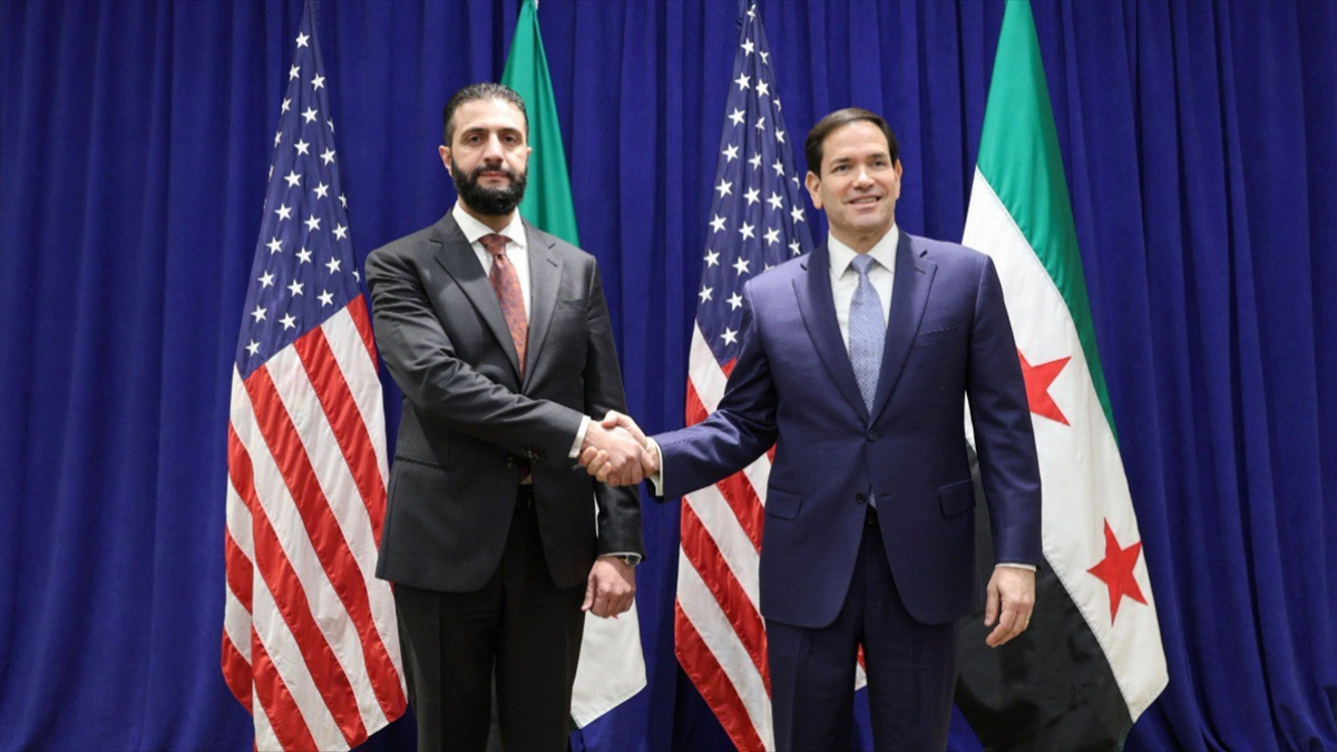 Suriye Devlet Başkanı eş-Şara, ABD Dışişleri Bakanı Rubio ile görüştü