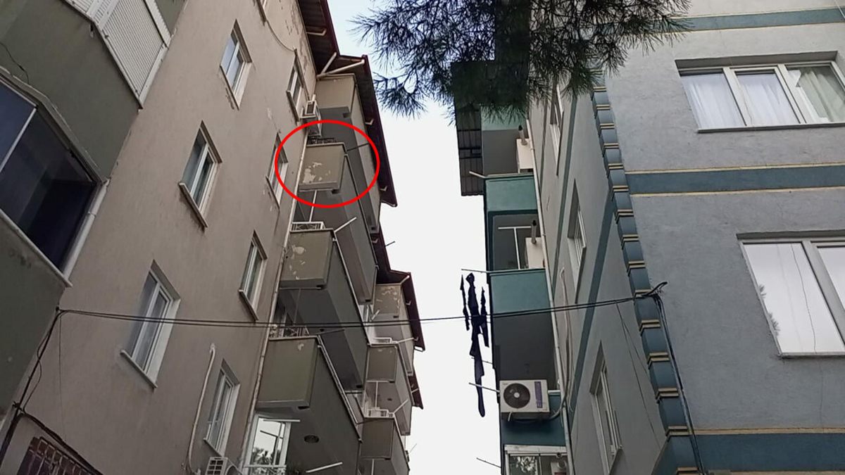 Aydın’da çamaşır asarken 5. kattan düşen kadın can verdi