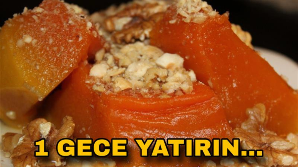 Balkabağını 1 gece bu şekilde bekletin, dağılmadan pişirin…