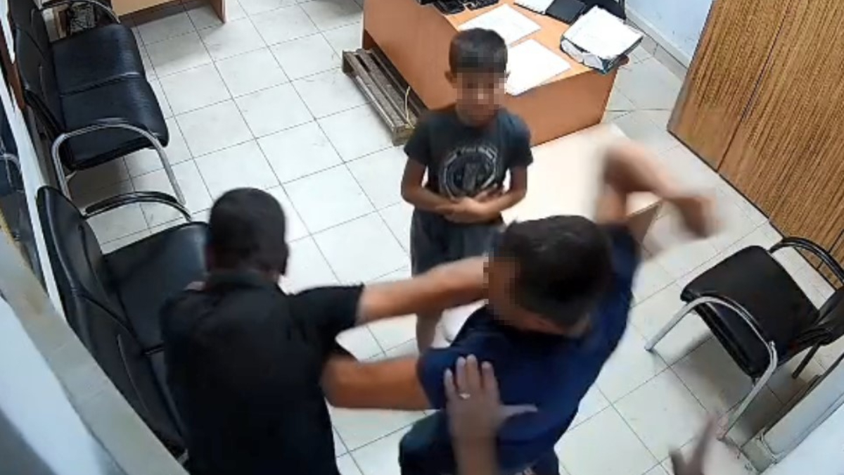 Mersin’de boşanma aşamasındaki eşe, polis merkezinde kayınbirader dayağı