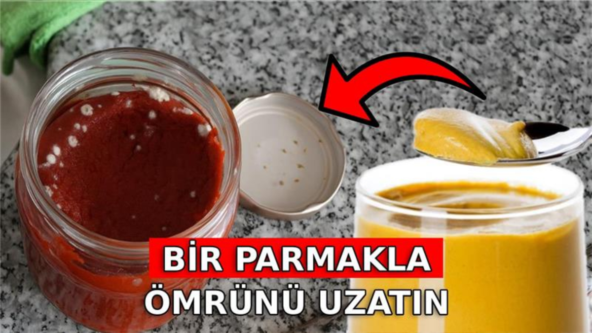 Salçanın kapağına 1 parmak sürün, dibini bozulmadan görün…