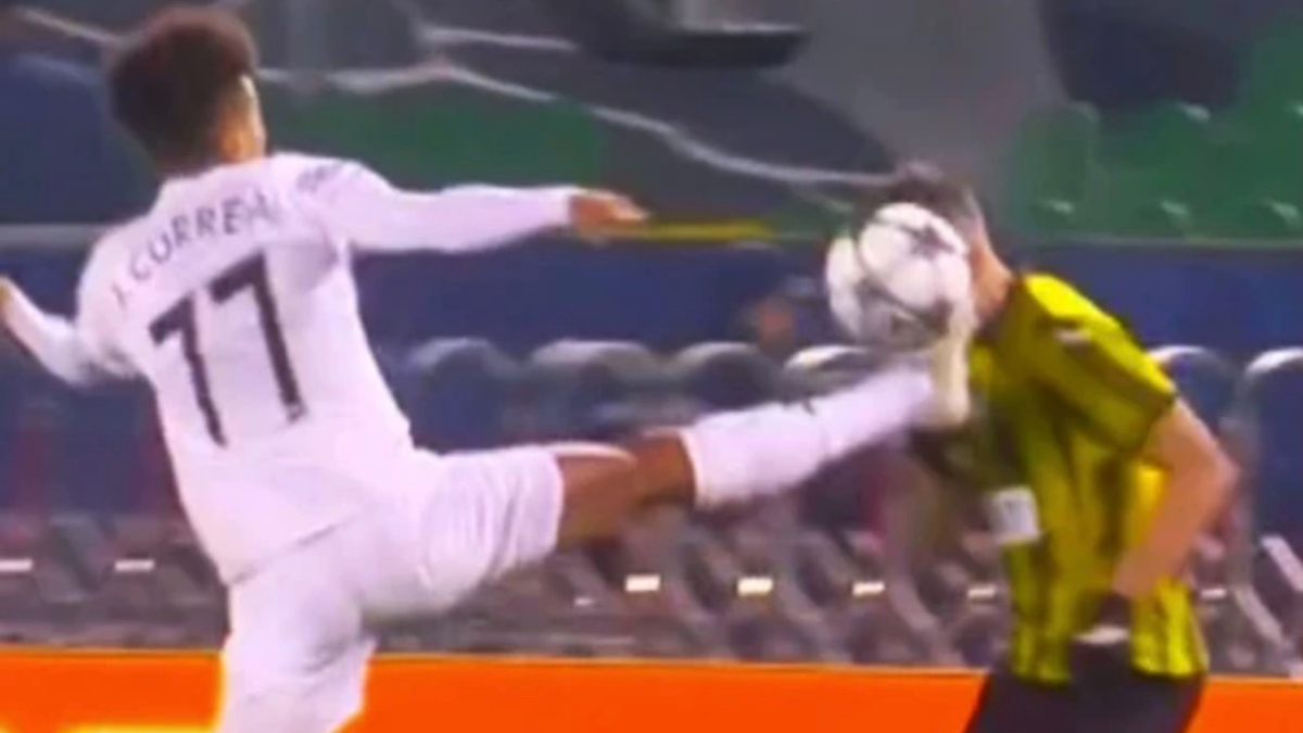 Şampiyonlar Ligi’nde yürekleri ağza getiren müdahale: Direkt kırmızı gördü