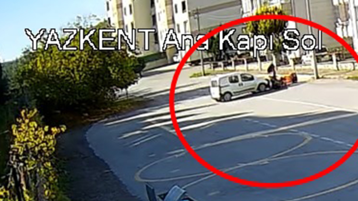 Bursa’da ehliyetsiz sürücünün çarptığı motosikletteki kurye yaralandı