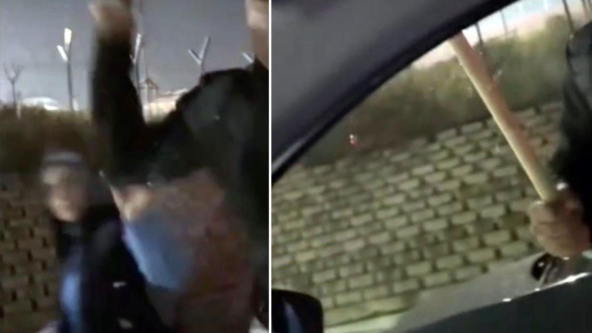 İstanbul’da korna yüzünden çıkan tartışmada bir sürücü diğer aracın camlarına sopayla saldırdı