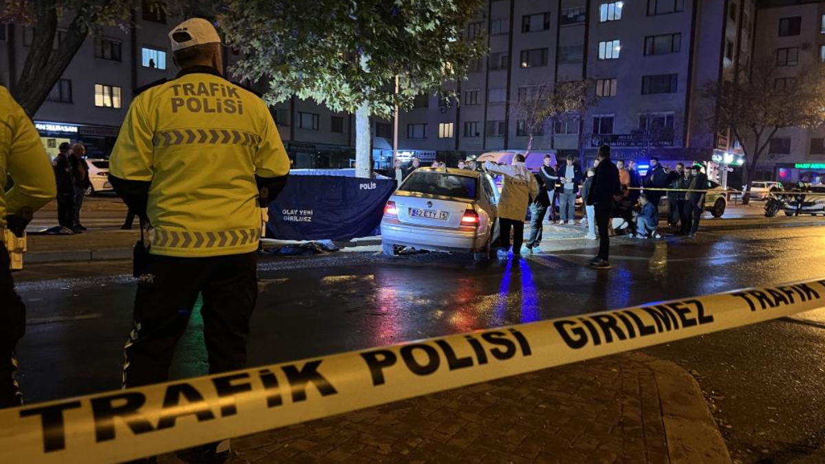Konya’da otomobilin çarptığı adam öldü