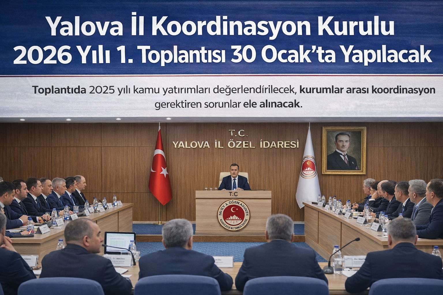 Yalova İl Koordinasyon Kurulu 2026 Yılı 1. Toplantısı 30 Ocak’ta Yapılacak